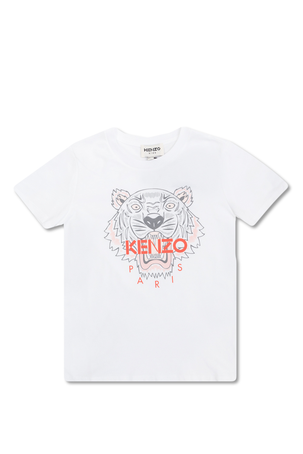 Kenzo Kids Tee shirt avec petite ouverture au dessus du décolleté