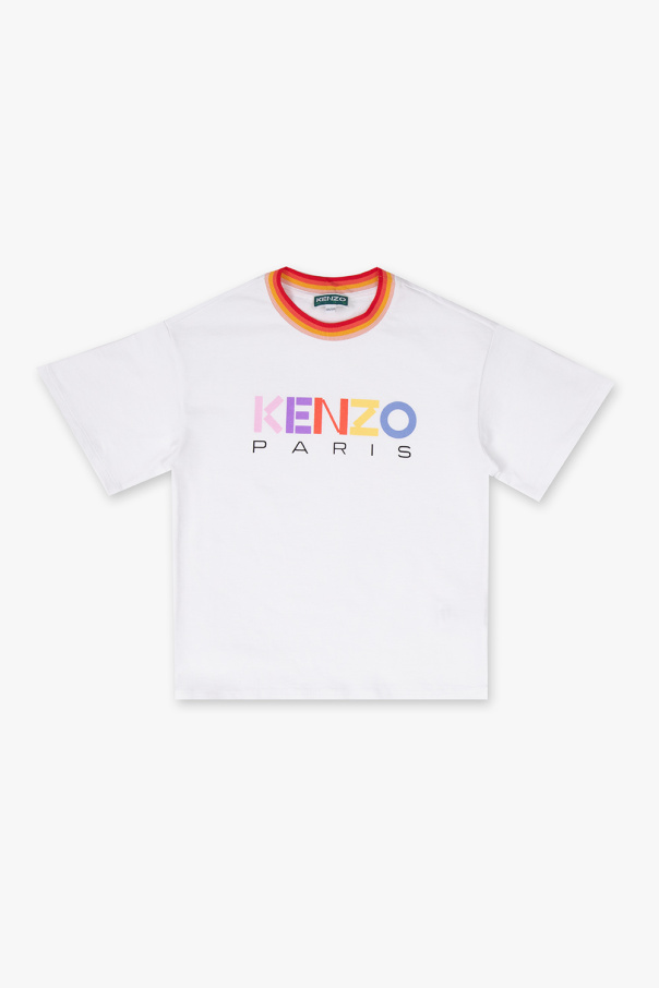 Kenzo Kids Under Armour sort t-shirt med logo på bryst