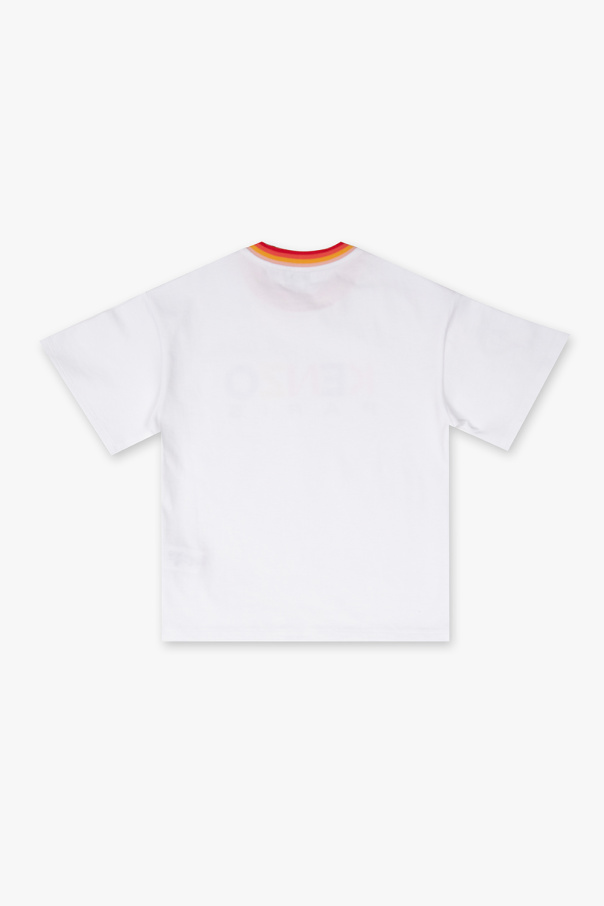 Kenzo Kids Under Armour sort t-shirt med logo på bryst