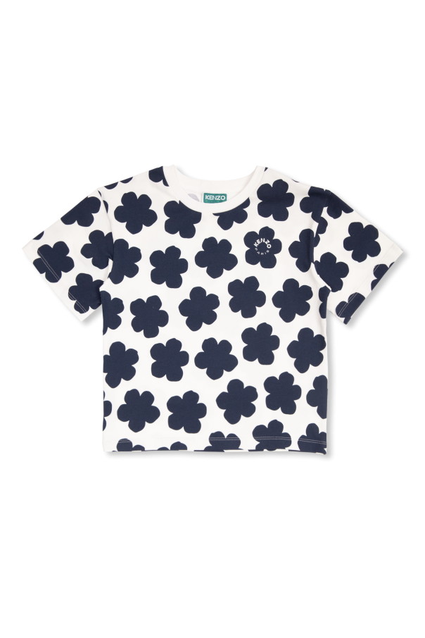 Kenzo Kids Tom Wood logo-print cotton T-shirt