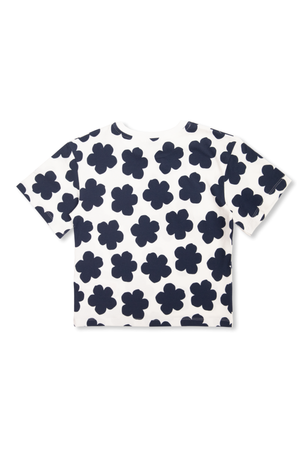 Kenzo Kids T-shirt z motywem kwiatowym