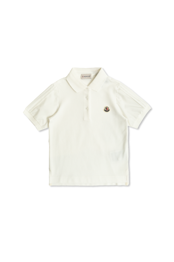Cotton polo with logo patch, zdjęcie 1 Cotton polo with logo patch od Moncler Enfant