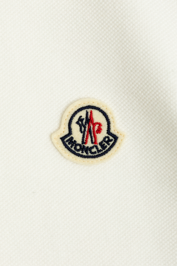 Moncler Enfant Cotton polo with logo patch