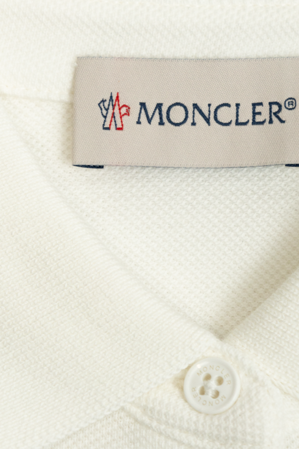Moncler Enfant Cotton polo with logo patch