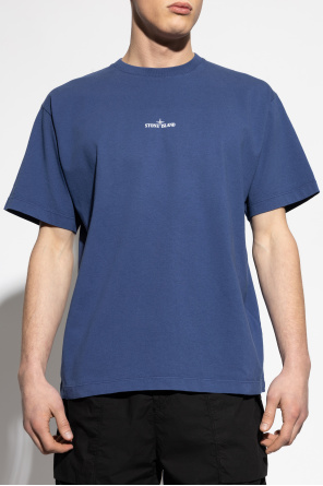 Stone Island T-shirt z nadrukowanym logo
