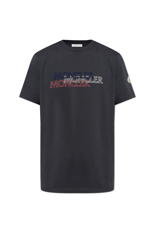 T-shirt with printed logo od Moncler
