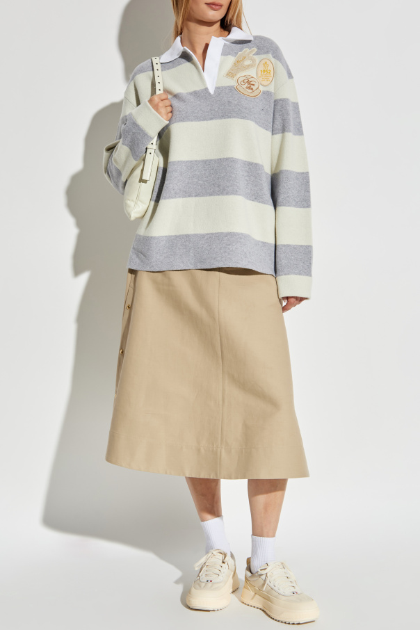 Moncler Polo mit Streifenmuster