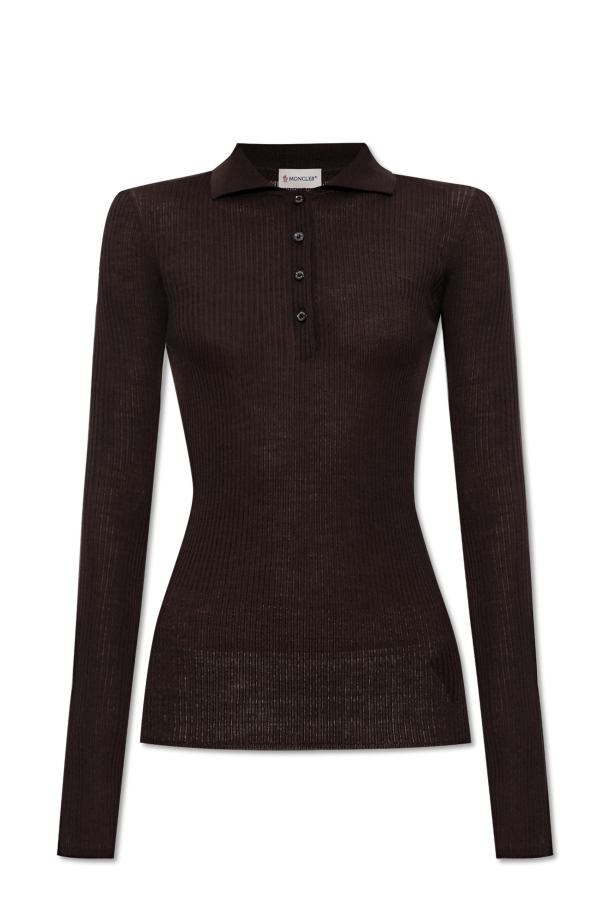 Wool polo od Moncler