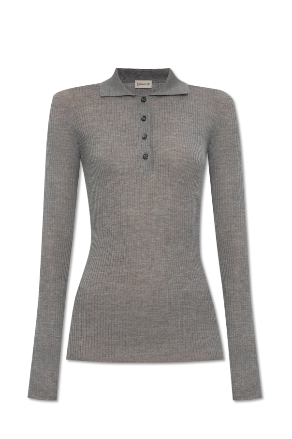 Wool polo od Moncler