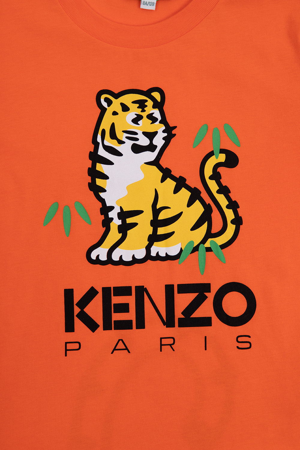 Kenzo orange Cotton Bandana Print T-Shirt