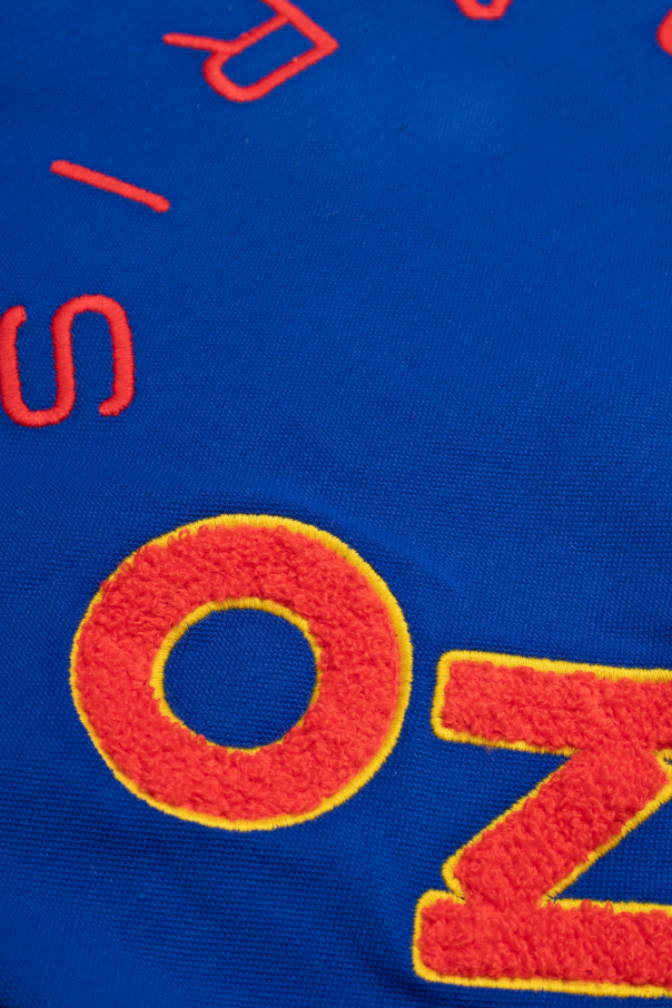 Kenzo Kids polo contrast-stitch shirt with logo
