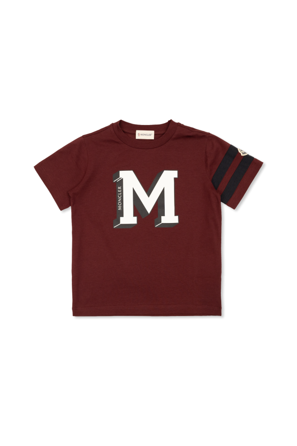 T-shirt with printed logo od Moncler Enfant