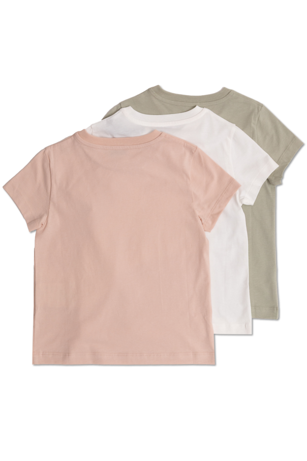 Moncler Enfant Three-pack of logo t-shirts
