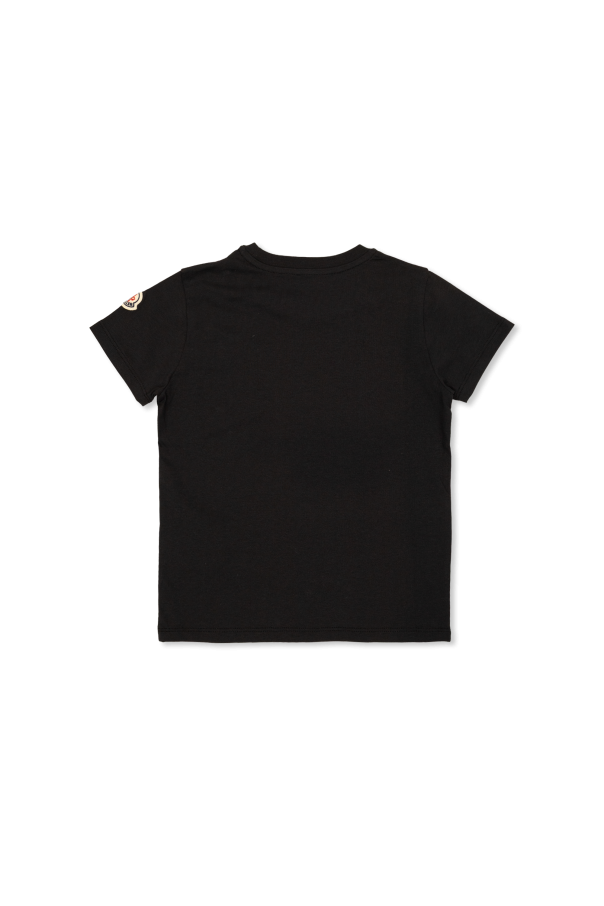 Moncler Enfant Camiseta con logo de lentejuelas