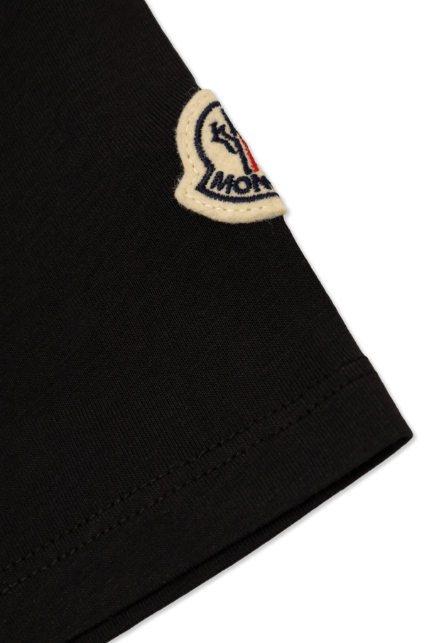 Moncler Enfant Camiseta con logo de lentejuelas