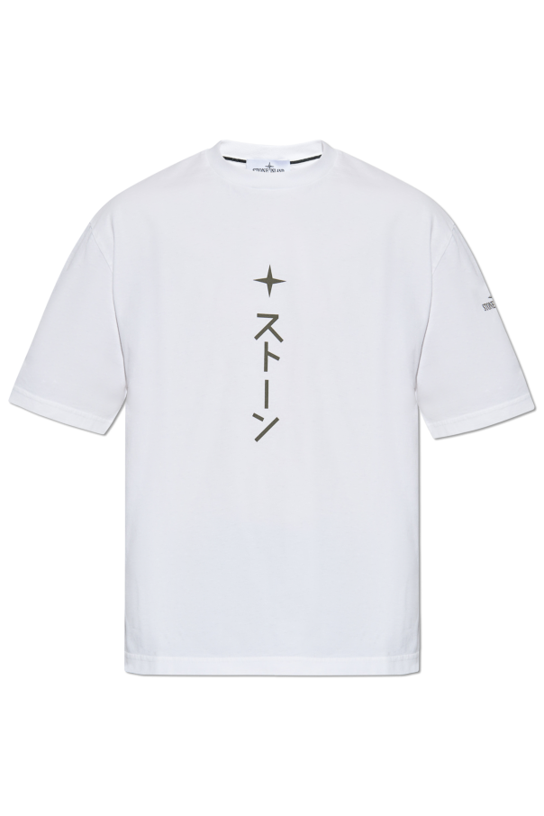 T-shirt with print od Stone Island