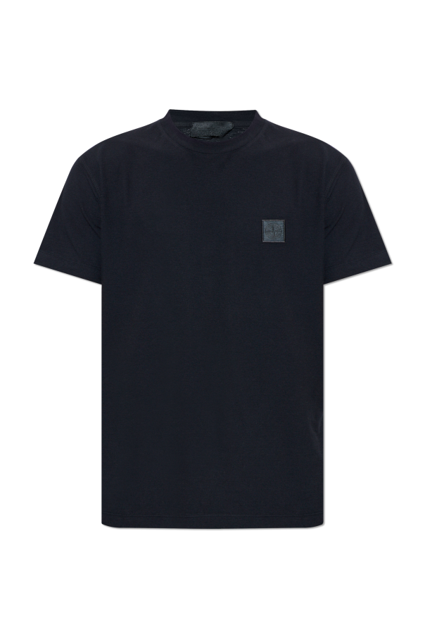 T-shirt with logo patch od Stone Island