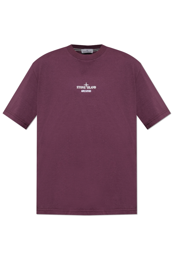 T-shirt with logo od Stone Island