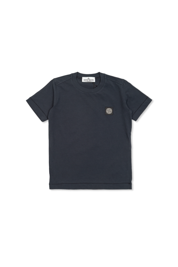 T-shirt with logo od Stone Island Junior