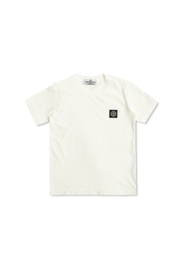 T-shirt with logo od Stone Island Junior
