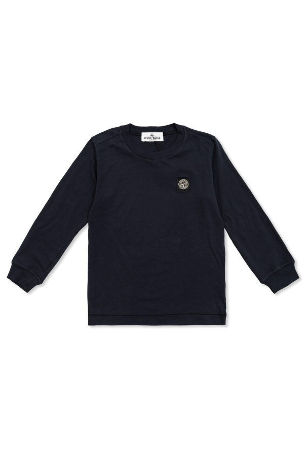 T-shirt with logo od Stone Island Junior