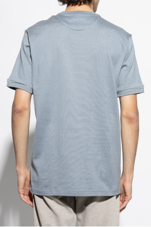 Eleventy Baumwoll-T-Shirt mit gesticktem Logo