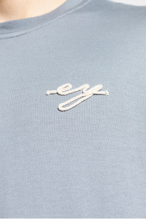 Eleventy Baumwoll-T-Shirt mit gesticktem Logo