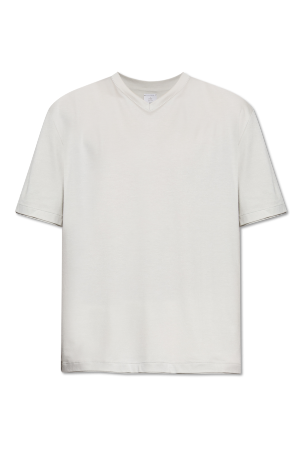 Eleventy T-Shirt mit V-Ausschnitt