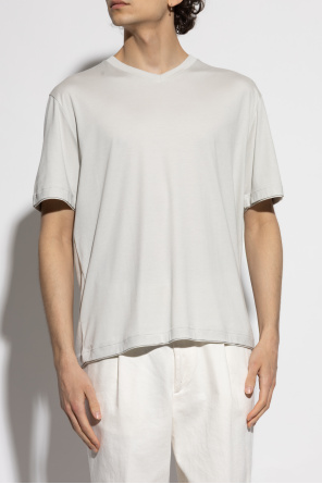 Eleventy T-Shirt mit V-Ausschnitt