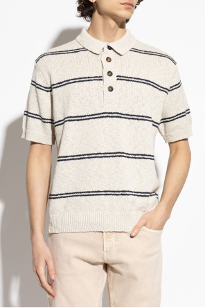 Eleventy Polo with striped pattern