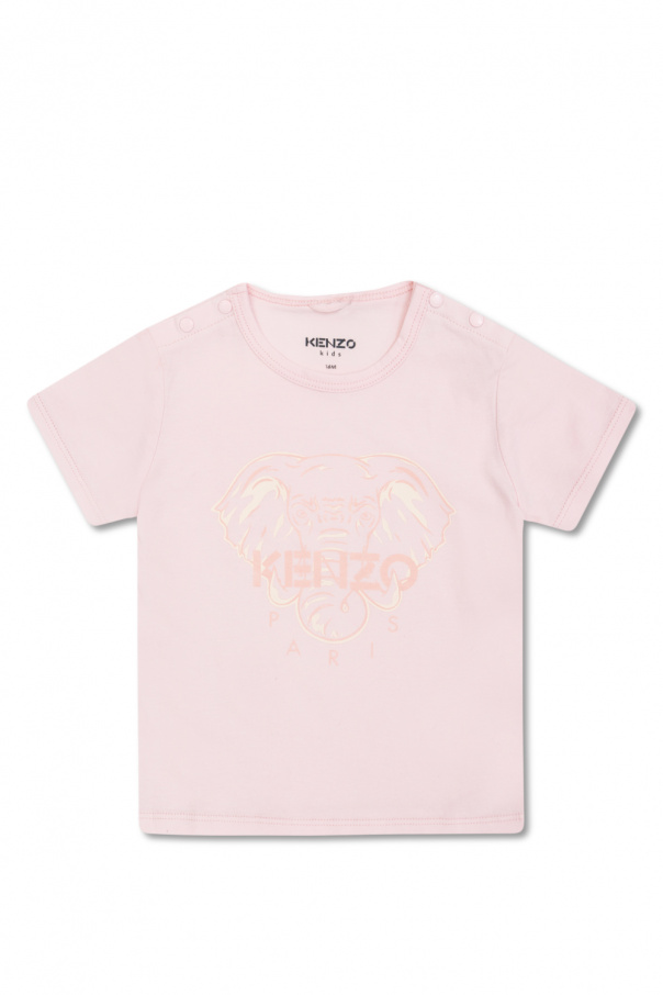 Kenzo Kids South Beach relaxed beach shirt co-ord in blush