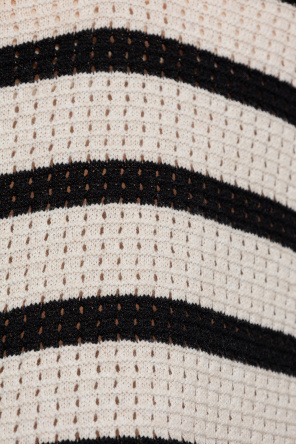 AllSaints ‘Kade’ striped gris polo shirt