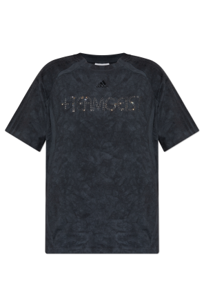 T-Shirt mit glänzenden Applikationen