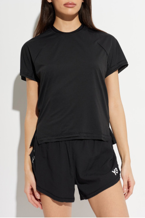 Y-3 T-shirt o surowym wykończeniu