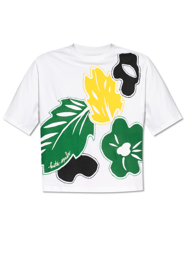Kate Spade T-shirt z motywem kwiatowym