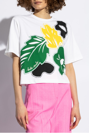 Kate Spade T-shirt z motywem kwiatowym