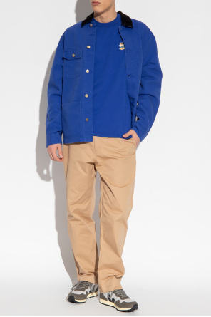 patterned oversize shirt rick owens jacket od Maison Kitsuné