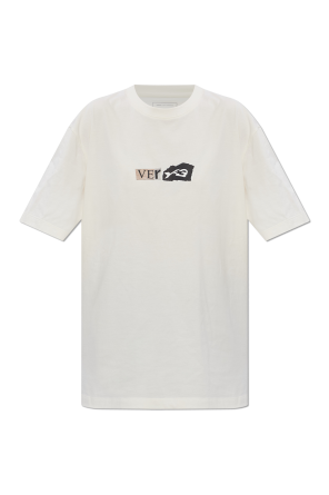 T-shirt com estampado de logótipo