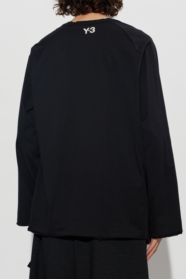 Y-3 T-shirt z szerokimi rękawami