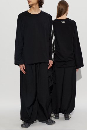 Y-3 T-shirt z szerokimi rękawami