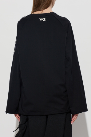 Y-3 T-shirt z szerokimi rękawami