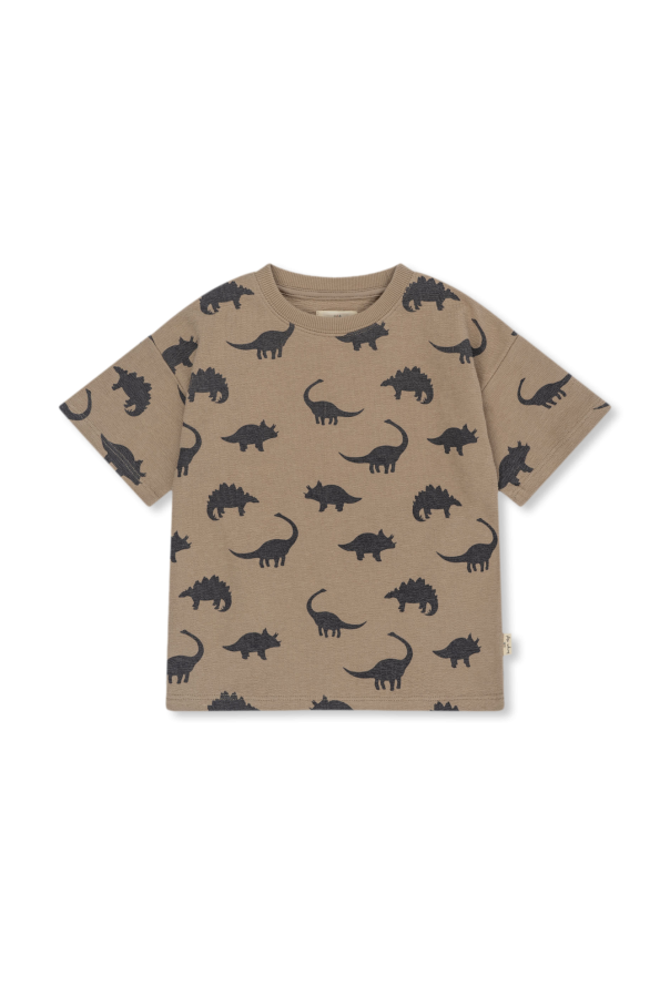 T-shirt z motywem dinozaurów ‘obi’ od Konges Sløjd