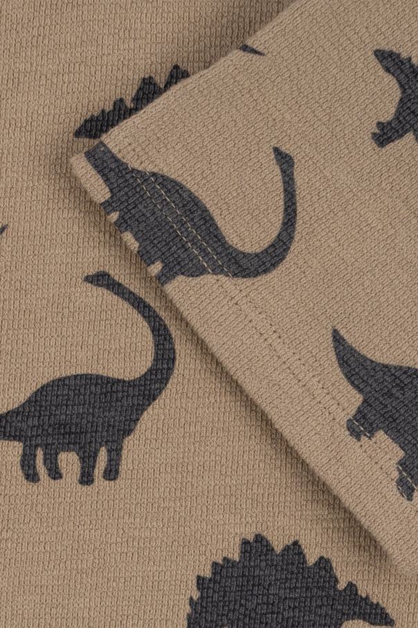Konges Sløjd 'Obi' T-shirt with dinosaur motif 