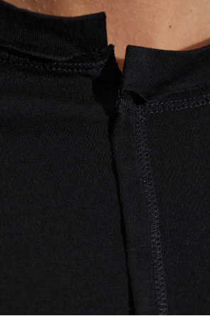 Y-3 Asymmetrical cut T-shirt
