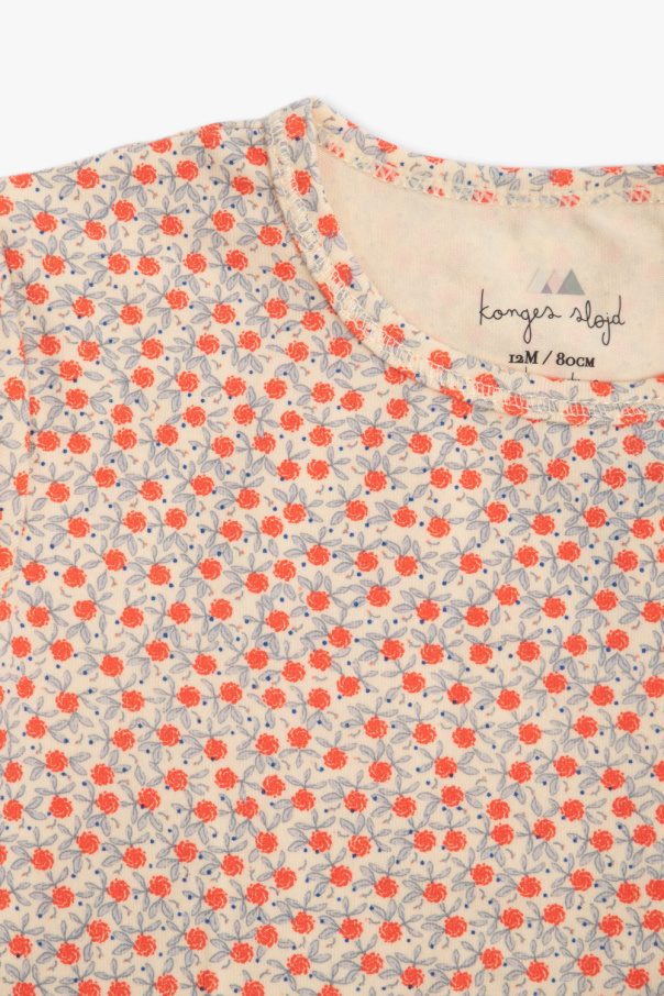 Konges Sløjd T-shirt with floral motif