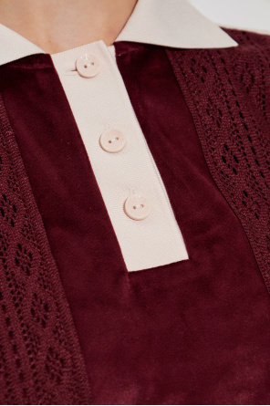 ADIDAS Originals Polo de materiales combinados