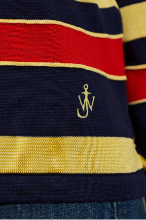 JW Anderson Striped pattern polo shirt