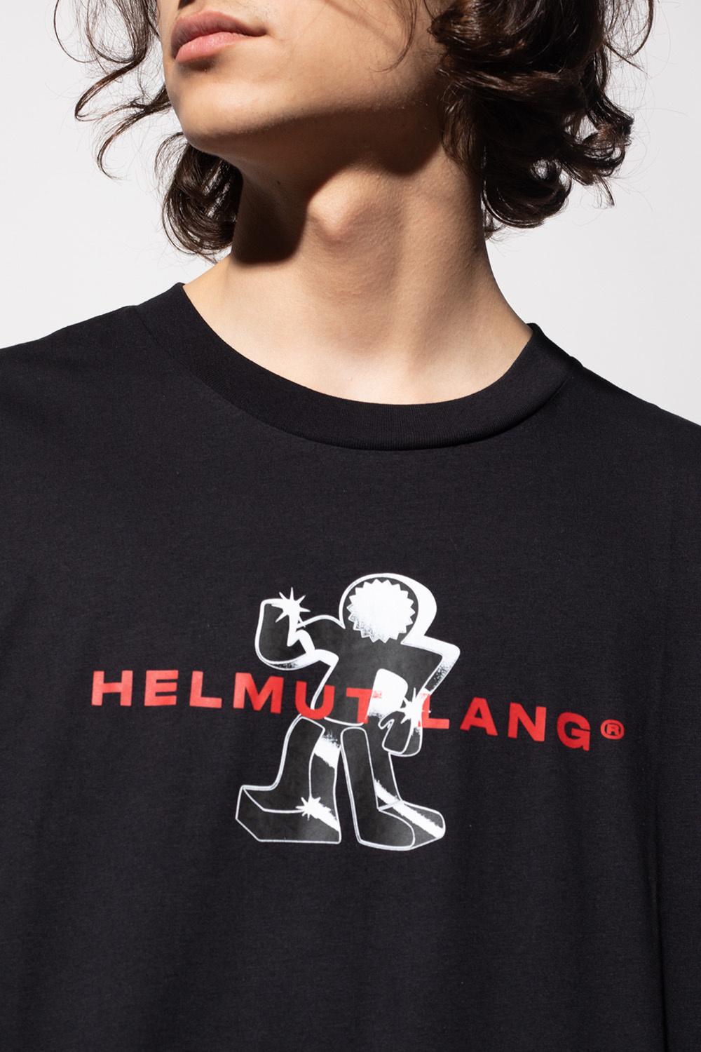 White T-shirt with logo Helmut Lang - Vitkac Italy