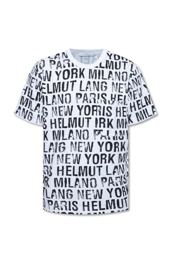 Helmut Lang Lace Details Cotton T-shirt