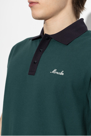 Moncler Polo with embroidered logo